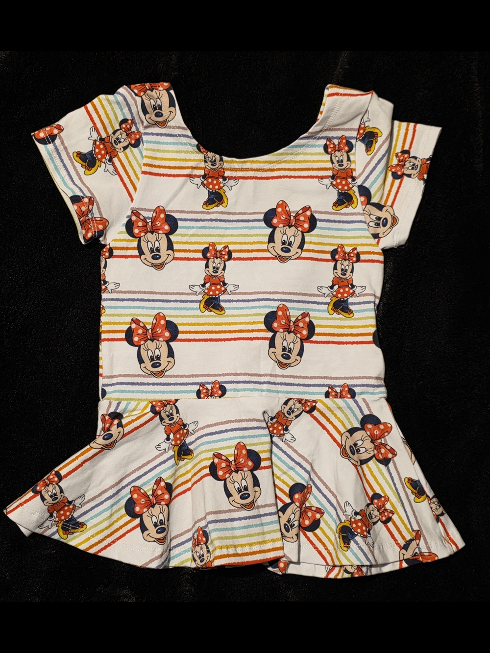 Raising Wilds Minnie Mouse Peplum Top